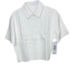 Rhone Horizon Shirt Snow White Size Small New with tags